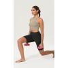 imageODODOS ODCLOUD Womens High Waist Lounge Yoga Shorts with Pockets 4quot6quot8quot10quot Buttery Soft Biker ShortsOnyx Black Grey