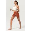 imageODODOS ODCLOUD Womens High Waist Lounge Yoga Shorts with Pockets 4quot6quot8quot10quot Buttery Soft Biker ShortsOrange Rust