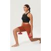 imageODODOS ODCLOUD Womens High Waist Lounge Yoga Shorts with Pockets 4quot6quot8quot10quot Buttery Soft Biker ShortsOrange Rust