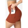 imageODODOS ODCLOUD Womens High Waist Lounge Yoga Shorts with Pockets 4quot6quot8quot10quot Buttery Soft Biker ShortsOrange Rust