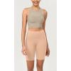 imageODODOS ODCLOUD Womens High Waist Lounge Yoga Shorts with Pockets 4quot6quot8quot10quot Buttery Soft Biker ShortsPeach