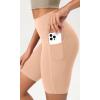 imageODODOS ODCLOUD Womens High Waist Lounge Yoga Shorts with Pockets 4quot6quot8quot10quot Buttery Soft Biker ShortsPeach