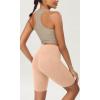 imageODODOS ODCLOUD Womens High Waist Lounge Yoga Shorts with Pockets 4quot6quot8quot10quot Buttery Soft Biker ShortsPeach