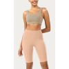 imageODODOS ODCLOUD Womens High Waist Lounge Yoga Shorts with Pockets 4quot6quot8quot10quot Buttery Soft Biker ShortsPeach