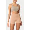 imageODODOS ODCLOUD Womens High Waist Lounge Yoga Shorts with Pockets 4quot6quot8quot10quot Buttery Soft Biker ShortsPeach
