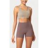 imageODODOS ODCLOUD Womens High Waist Lounge Yoga Shorts with Pockets 4quot6quot8quot10quot Buttery Soft Biker ShortsPurple Taupe
