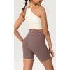 imageODODOS ODCLOUD Womens High Waist Lounge Yoga Shorts with Pockets 4quot6quot8quot10quot Buttery Soft Biker ShortsPurple Taupe