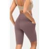 imageODODOS ODCLOUD Womens High Waist Lounge Yoga Shorts with Pockets 4quot6quot8quot10quot Buttery Soft Biker ShortsPurple Taupe