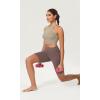 imageODODOS ODCLOUD Womens High Waist Lounge Yoga Shorts with Pockets 4quot6quot8quot10quot Buttery Soft Biker ShortsPurple Taupe