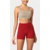 imageODODOS ODCLOUD Womens High Waist Lounge Yoga Shorts with Pockets 4quot6quot8quot10quot Buttery Soft Biker ShortsRed