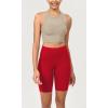 imageODODOS ODCLOUD Womens High Waist Lounge Yoga Shorts with Pockets 4quot6quot8quot10quot Buttery Soft Biker ShortsRed