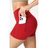 imageODODOS ODCLOUD Womens High Waist Lounge Yoga Shorts with Pockets 4quot6quot8quot10quot Buttery Soft Biker ShortsRed
