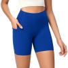 imageODODOS ODCLOUD Womens High Waist Lounge Yoga Shorts with Pockets 4quot6quot8quot10quot Buttery Soft Biker ShortsRoyal Blue
