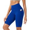 imageODODOS ODCLOUD Womens High Waist Lounge Yoga Shorts with Pockets 4quot6quot8quot10quot Buttery Soft Biker ShortsRoyal Blue