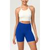 imageODODOS ODCLOUD Womens High Waist Lounge Yoga Shorts with Pockets 4quot6quot8quot10quot Buttery Soft Biker ShortsRoyal Blue