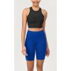 imageODODOS ODCLOUD Womens High Waist Lounge Yoga Shorts with Pockets 4quot6quot8quot10quot Buttery Soft Biker ShortsRoyal Blue