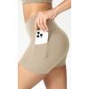imageODODOS ODCLOUD Womens High Waist Lounge Yoga Shorts with Pockets 4quot6quot8quot10quot Buttery Soft Biker ShortsShaker Beige