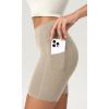 imageODODOS ODCLOUD Womens High Waist Lounge Yoga Shorts with Pockets 4quot6quot8quot10quot Buttery Soft Biker ShortsShaker Beige
