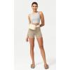 imageODODOS ODCLOUD Womens High Waist Lounge Yoga Shorts with Pockets 4quot6quot8quot10quot Buttery Soft Biker ShortsShaker Beige