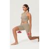imageODODOS ODCLOUD Womens High Waist Lounge Yoga Shorts with Pockets 4quot6quot8quot10quot Buttery Soft Biker ShortsShaker Beige