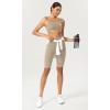 imageODODOS ODCLOUD Womens High Waist Lounge Yoga Shorts with Pockets 4quot6quot8quot10quot Buttery Soft Biker ShortsShaker Beige