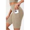 imageODODOS ODCLOUD Womens High Waist Lounge Yoga Shorts with Pockets 4quot6quot8quot10quot Buttery Soft Biker ShortsShaker Beige