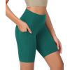 imageODODOS ODCLOUD Womens High Waist Lounge Yoga Shorts with Pockets 4quot6quot8quot10quot Buttery Soft Biker ShortsStorm Teal