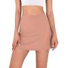 imageODODOS Womens Athletic Tennis Skorts with Pockets Builtin Shorts Golf Active Skirts for Sports Running Gym TrainingCanyon Clay