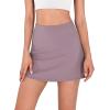 imageODODOS Womens Athletic Tennis Skorts with Pockets Builtin Shorts Golf Active Skirts for Sports Running Gym TrainingChalk Violet