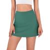 imageODODOS Womens Athletic Tennis Skorts with Pockets Builtin Shorts Golf Active Skirts for Sports Running Gym TrainingGreen