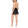 imageODODOS Womens Athletic Tennis Skorts with Pockets Builtin Shorts Golf Active Skirts for Sports Running Gym TrainingHot Stamp Shiny Black