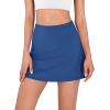 imageODODOS Womens Athletic Tennis Skorts with Pockets Builtin Shorts Golf Active Skirts for Sports Running Gym TrainingRoyal Blue