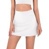 imageODODOS Womens Athletic Tennis Skorts with Pockets Builtin Shorts Golf Active Skirts for Sports Running Gym TrainingWhite