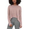 imageODODOS Long Sleeve Tee for Women with Thumb Hole Athletic Gym Workout Crop Tops Yoga ShirtsPinkwashed