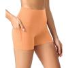 imageODODOS ODCLOUD Womens High Waist Lounge Yoga Shorts with Pockets 4quot6quot8quot10quot Buttery Soft Biker ShortsNeon Orange