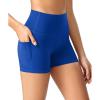 imageODODOS ODCLOUD Womens High Waist Lounge Yoga Shorts with Pockets 4quot6quot8quot10quot Buttery Soft Biker ShortsRoyal Blue