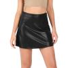 imageODODOS Womens Athletic Tennis Skorts with Pockets Builtin Shorts Golf Active Skirts for Sports Running Gym TrainingHot Stamp Shiny Black