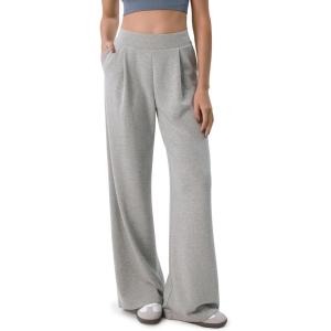 imageODODOS Modal Soft Wide Leg Pants for Women High Waist Casual Relaxed Pants with Pockets2729quot 31quot InseamHeather Grey