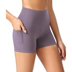 imageODODOS ODCLOUD Womens High Waist Lounge Yoga Shorts with Pockets 4quot6quot8quot10quot Buttery Soft Biker ShortsAsh Violet