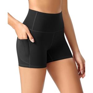 imageODODOS ODCLOUD Womens High Waist Lounge Yoga Shorts with Pockets 4quot6quot8quot10quot Buttery Soft Biker ShortsBlack