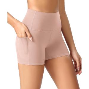 imageODODOS ODCLOUD Womens High Waist Lounge Yoga Shorts with Pockets 4quot6quot8quot10quot Buttery Soft Biker ShortsDusty Pink