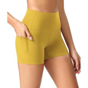 imageODODOS ODCLOUD Womens High Waist Lounge Yoga Shorts with Pockets 4quot6quot8quot10quot Buttery Soft Biker ShortsMango Mint