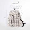 imageODODOS Quilted Backpack for Women Lightweight Puffer Hiker Pack Drawstring Padding Travel Gym Bag AvocadoLight Gray