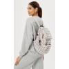 imageODODOS Quilted Backpack for Women Lightweight Puffer Hiker Pack Drawstring Padding Travel Gym Bag AvocadoLight Gray