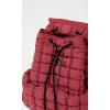 imageODODOS Quilted Backpack for Women Lightweight Puffer Hiker Pack Drawstring Padding Travel Gym Bag AvocadoTrue Red