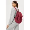 imageODODOS Quilted Backpack for Women Lightweight Puffer Hiker Pack Drawstring Padding Travel Gym Bag AvocadoTrue Red