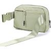 imageODODOS Unisex Mini Belt Bag with Adjustable Strap Small Fanny Pack for Workout Running Traveling Hiking IvoryDesert Sage