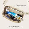 imageODODOS Unisex Mini Belt Bag with Adjustable Strap Small Fanny Pack for Workout Running Traveling Hiking IvoryEggshell