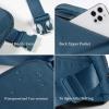 imageODODOS Unisex Mini Belt Bag with Adjustable Strap Small Fanny Pack for Workout Running Traveling Hiking IvoryNavy Blue