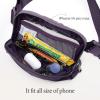 imageODODOS Unisex Mini Belt Bag with Adjustable Strap Small Fanny Pack for Workout Running Traveling Hiking IvoryNavy Cosmos